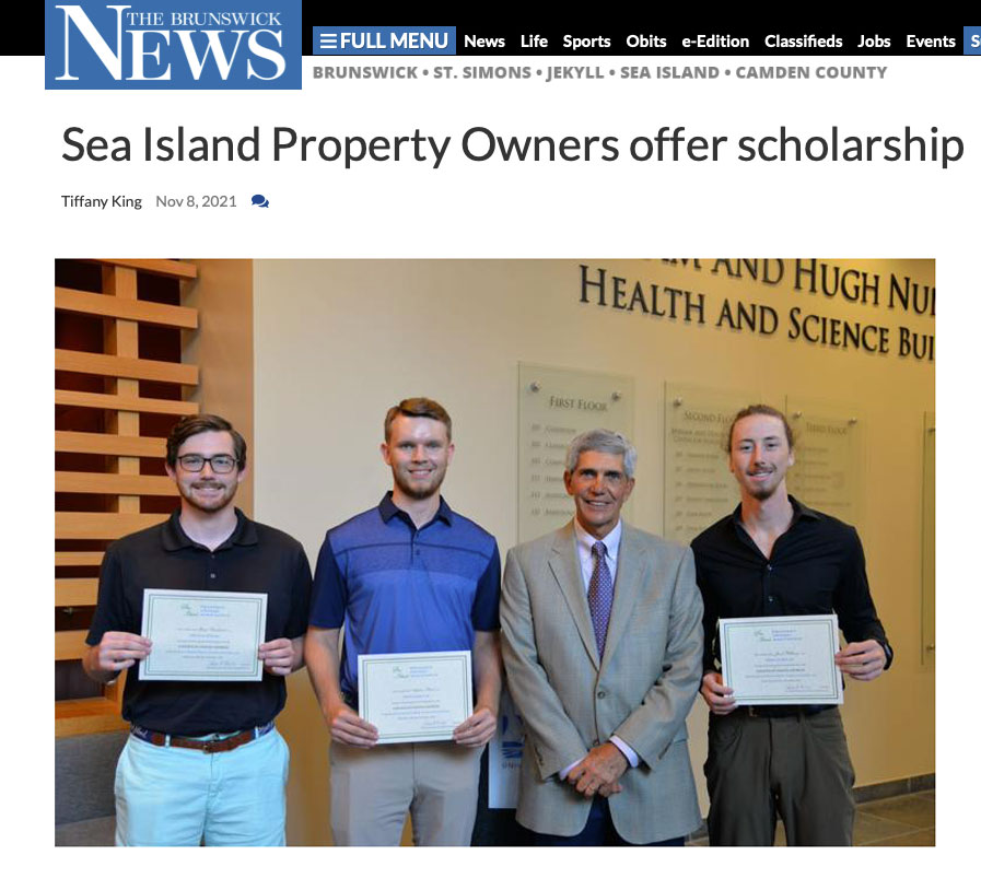 Brunswick News - SIPOA Scholars 2021